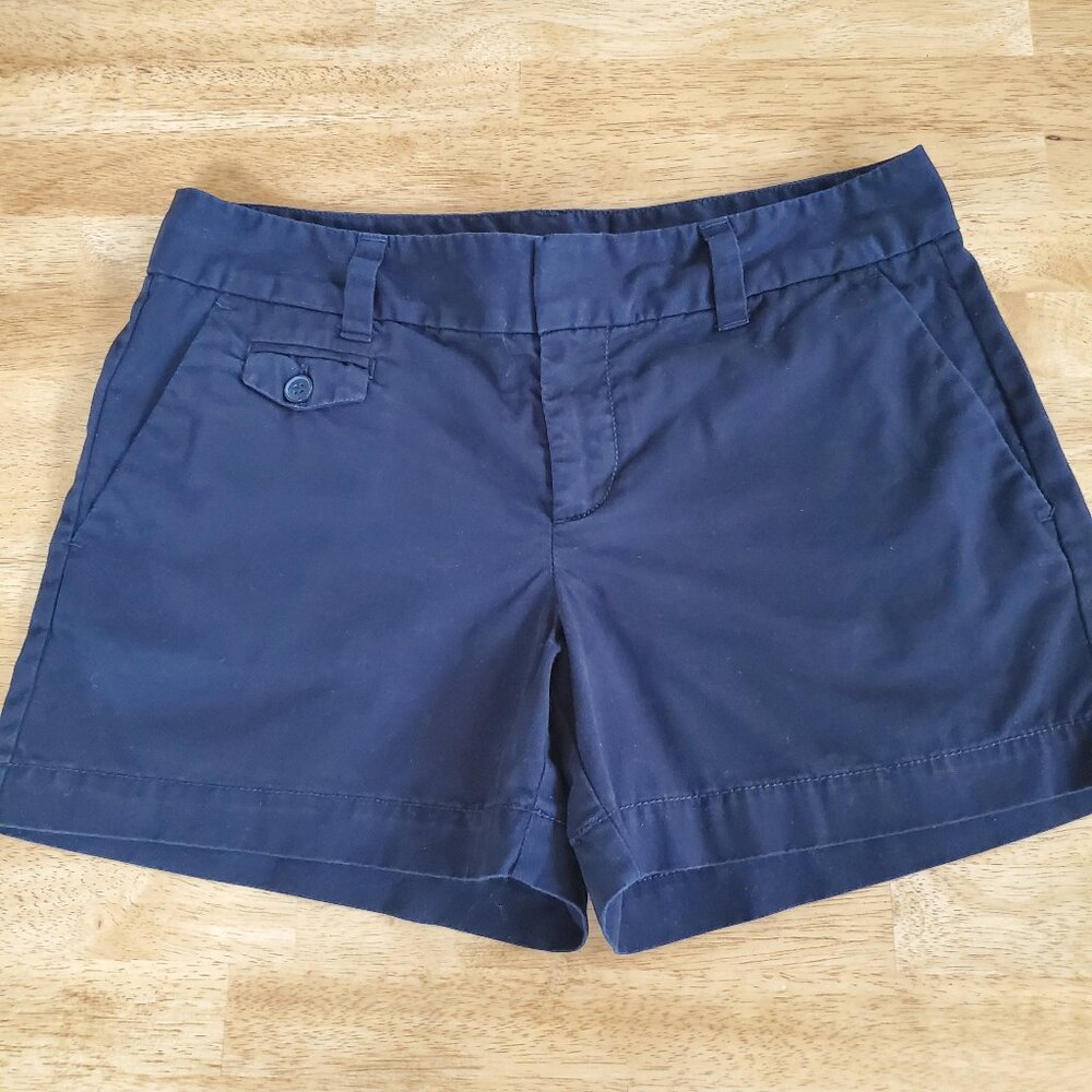 Ann Taylor Loft Black cotton shorts 4" inseam basic neutral summer wear